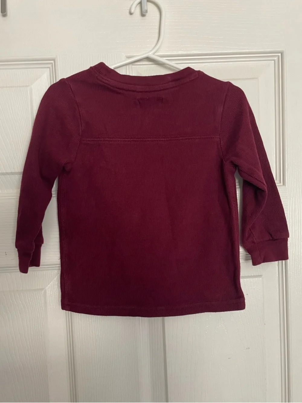 Ralph Lauren 18-24 Month Kids Long-Sleeve Crewneck Top - Burgundy